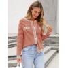 imageANRABESS Womens Striped Cardigan Sweaters Casual Long Sleeve Open Front Button Down Knit Cropped Jackets Fall Coat OuterwearStripe Rust