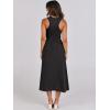imageANRABESS Womens Summer Casual Sleeveless Midi Sundress Patchwork Knit High Neck Tank Top Racerback Flowy Dresses PocketsBlack