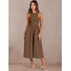 imageANRABESS Womens Summer Casual Sleeveless Midi Sundress Patchwork Knit High Neck Tank Top Racerback Flowy Dresses PocketsBrown