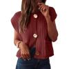 imageANRABESS Women Chunky Knit Sweater Vest Button Down Casual Sleeveless Cardigan with Pockets Spring Trendy Outfits 2025Rust