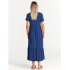 imageANRABESS Women Summer Casual Short Sleeve Crewneck Aline Swing Flowy Tiered Shirt Maxi Beach Long Dress 2025 Trendy OutfitsBlue