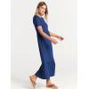 imageANRABESS Women Summer Casual Short Sleeve Crewneck Aline Swing Flowy Tiered Shirt Maxi Beach Long Dress 2025 Trendy OutfitsBlue