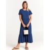 imageANRABESS Women Summer Casual Short Sleeve Crewneck Aline Swing Flowy Tiered Shirt Maxi Beach Long Dress 2025 Trendy OutfitsBlue
