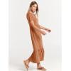 imageANRABESS Women Summer Casual Short Sleeve Crewneck Aline Swing Flowy Tiered Shirt Maxi Beach Long Dress 2025 Trendy OutfitsBrown