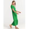 imageANRABESS Women Summer Casual Short Sleeve Crewneck Aline Swing Flowy Tiered Shirt Maxi Beach Long Dress 2025 Trendy OutfitsForest