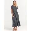 imageANRABESS Women Summer Casual Short Sleeve Crewneck Aline Swing Flowy Tiered Shirt Maxi Beach Long Dress 2025 Trendy OutfitsGray Blue