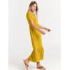 imageANRABESS Women Summer Casual Short Sleeve Crewneck Aline Swing Flowy Tiered Shirt Maxi Beach Long Dress 2025 Trendy OutfitsMustrad Yellow