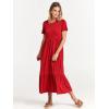imageANRABESS Women Summer Casual Short Sleeve Crewneck Aline Swing Flowy Tiered Shirt Maxi Beach Long Dress 2025 Trendy OutfitsRed