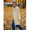 imageANRABESS Womens Cardigans Sweater 2024 Casual Lapel Open Front Knit Warm Wool Coatigan Jacket Long Blazer CoatApricot