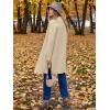 imageANRABESS Womens Cardigans Sweater 2024 Casual Lapel Open Front Knit Warm Wool Coatigan Jacket Long Blazer CoatApricot