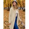 imageANRABESS Womens Cardigans Sweater 2024 Casual Lapel Open Front Knit Warm Wool Coatigan Jacket Long Blazer CoatApricot