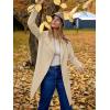 imageANRABESS Womens Cardigans Sweater 2024 Casual Lapel Open Front Knit Warm Wool Coatigan Jacket Long Blazer CoatApricot