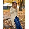 imageANRABESS Womens Cardigans Sweater 2024 Casual Lapel Open Front Knit Warm Wool Coatigan Jacket Long Blazer CoatApricot