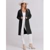 imageANRABESS Womens Cardigans Sweater 2024 Casual Lapel Open Front Knit Warm Wool Coatigan Jacket Long Blazer CoatBlack