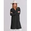 imageANRABESS Womens Cardigans Sweater 2024 Casual Lapel Open Front Knit Warm Wool Coatigan Jacket Long Blazer CoatBlack