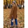 imageANRABESS Womens Cardigans Sweater 2024 Casual Lapel Open Front Knit Warm Wool Coatigan Jacket Long Blazer CoatCaramel