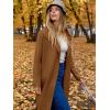 imageANRABESS Womens Cardigans Sweater 2024 Casual Lapel Open Front Knit Warm Wool Coatigan Jacket Long Blazer CoatCaramel