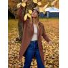 imageANRABESS Womens Cardigans Sweater 2024 Casual Lapel Open Front Knit Warm Wool Coatigan Jacket Long Blazer CoatCoffee