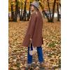 imageANRABESS Womens Cardigans Sweater 2024 Casual Lapel Open Front Knit Warm Wool Coatigan Jacket Long Blazer CoatCoffee