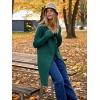 imageANRABESS Womens Cardigans Sweater 2024 Casual Lapel Open Front Knit Warm Wool Coatigan Jacket Long Blazer CoatDark Green