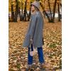 imageANRABESS Womens Cardigans Sweater 2024 Casual Lapel Open Front Knit Warm Wool Coatigan Jacket Long Blazer CoatDark Grey