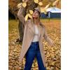 imageANRABESS Womens Cardigans Sweater 2024 Casual Lapel Open Front Knit Warm Wool Coatigan Jacket Long Blazer CoatDeep Apricot