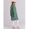 imageANRABESS Womens Cardigans Sweater 2024 Casual Lapel Open Front Knit Warm Wool Coatigan Jacket Long Blazer CoatGreen