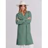 imageANRABESS Womens Cardigans Sweater 2024 Casual Lapel Open Front Knit Warm Wool Coatigan Jacket Long Blazer CoatGreen