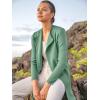 imageANRABESS Womens Cardigans Sweater 2024 Casual Lapel Open Front Knit Warm Wool Coatigan Jacket Long Blazer CoatGreen