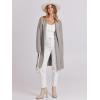 imageANRABESS Womens Cardigans Sweater 2024 Casual Lapel Open Front Knit Warm Wool Coatigan Jacket Long Blazer CoatGrey