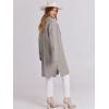 imageANRABESS Womens Cardigans Sweater 2024 Casual Lapel Open Front Knit Warm Wool Coatigan Jacket Long Blazer CoatGrey