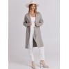 imageANRABESS Womens Cardigans Sweater 2024 Casual Lapel Open Front Knit Warm Wool Coatigan Jacket Long Blazer CoatGrey