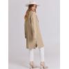 imageANRABESS Womens Cardigans Sweater 2024 Casual Lapel Open Front Knit Warm Wool Coatigan Jacket Long Blazer CoatKhaki