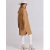 imageANRABESS Womens Cardigans Sweater 2024 Casual Lapel Open Front Knit Warm Wool Coatigan Jacket Long Blazer CoatLight Brown