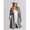 imageANRABESS Womens Cardigans Sweater 2024 Casual Lapel Open Front Knit Warm Wool Coatigan Jacket Long Blazer CoatLight Grey
