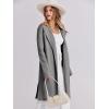 imageANRABESS Womens Cardigans Sweater 2024 Casual Lapel Open Front Knit Warm Wool Coatigan Jacket Long Blazer CoatLight Grey