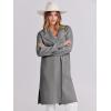 imageANRABESS Womens Cardigans Sweater 2024 Casual Lapel Open Front Knit Warm Wool Coatigan Jacket Long Blazer CoatLight Grey