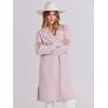 imageANRABESS Womens Cardigans Sweater 2024 Casual Lapel Open Front Knit Warm Wool Coatigan Jacket Long Blazer CoatLight Pink