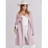 imageANRABESS Womens Cardigans Sweater 2024 Casual Lapel Open Front Knit Warm Wool Coatigan Jacket Long Blazer CoatLight Pink