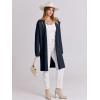 imageANRABESS Womens Cardigans Sweater 2024 Casual Lapel Open Front Knit Warm Wool Coatigan Jacket Long Blazer CoatNavy Blue