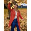 imageANRABESS Womens Cardigans Sweater 2024 Casual Lapel Open Front Knit Warm Wool Coatigan Jacket Long Blazer CoatOrange