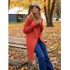 imageANRABESS Womens Cardigans Sweater 2024 Casual Lapel Open Front Knit Warm Wool Coatigan Jacket Long Blazer CoatOrange