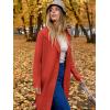 imageANRABESS Womens Cardigans Sweater 2024 Casual Lapel Open Front Knit Warm Wool Coatigan Jacket Long Blazer CoatOrange
