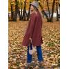 imageANRABESS Womens Cardigans Sweater 2024 Casual Lapel Open Front Knit Warm Wool Coatigan Jacket Long Blazer CoatRusty Red
