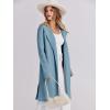 imageANRABESS Womens Cardigans Sweater 2024 Casual Lapel Open Front Knit Warm Wool Coatigan Jacket Long Blazer CoatSky Blue