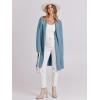 imageANRABESS Womens Cardigans Sweater 2024 Casual Lapel Open Front Knit Warm Wool Coatigan Jacket Long Blazer CoatSky Blue