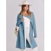 imageANRABESS Womens Cardigans Sweater 2024 Casual Lapel Open Front Knit Warm Wool Coatigan Jacket Long Blazer CoatSky Blue