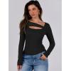 imageANRABESS Womens Cutout Tops Trendy Sexy Long Sleeve Shirts Ribbed Slim Fit Tee 2024 Fall Fashion Going Out Tshirts ClothesBlack