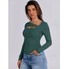 imageANRABESS Womens Cutout Tops Trendy Sexy Long Sleeve Shirts Ribbed Slim Fit Tee 2024 Fall Fashion Going Out Tshirts ClothesGreen