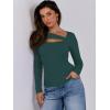 imageANRABESS Womens Cutout Tops Trendy Sexy Long Sleeve Shirts Ribbed Slim Fit Tee 2024 Fall Fashion Going Out Tshirts ClothesGreen